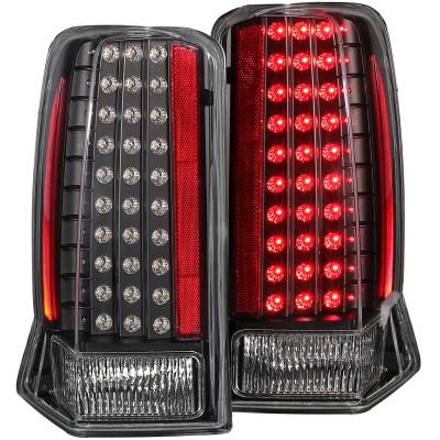 Anzo USA - Anzo USA Black LED Clear Lens Taillight Set Cadillac Escalade/ESV 311121