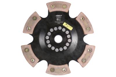 Advanced Clutch - Advanced Clutch 6240008-2 ACT 6 Pad Rigid Race Clutch Disc