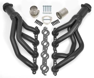 Hedman Hedders - 67-69 CAMARO LS SWAP HEADERS MID-LENGTH STAINLESS STEEL BLACK MAXX