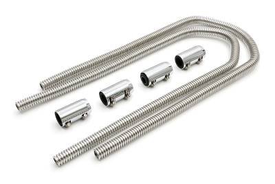 Trans-Dapt Performance - STAINLESS STEEL HEATER HOSE KIT-CHROMED ALUMINUM ENDS
