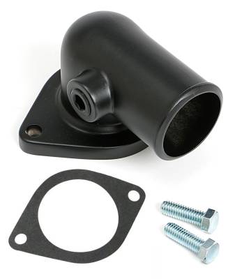 Trans-Dapt Performance - ASPHALT BLACK POWDER-COATED WATER NECK FORD 390-428 3/8" NPT PORT