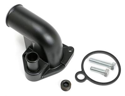 Trans-Dapt Performance - ASPHALT BLACK POWDER-COATED WATER NECK 79-95 MUSTANG