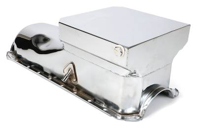 Trans-Dapt Performance - 1965-95 Chevy 396-454 STREET/STRIP Oil Pan 6 Qt 8.25" Deep-CHROME