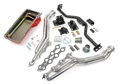 Trans-Dapt Performance - Engine Swap In A Box Kit LS in 82-04 S10/S15 only Long Tube Headers HTC