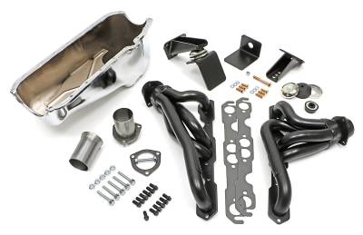 Trans-Dapt Performance - Trans-Dapt 41001 Engine Swap In A Box Kit 55-78 SBC to 72-86 Jeep CJ Uncoated