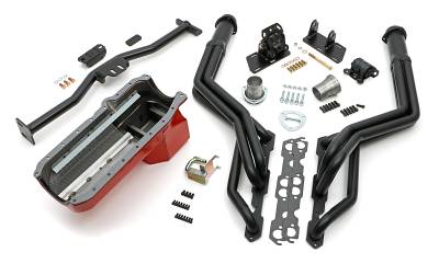 Trans-Dapt Performance - Trans-Dapt 99096 86-00 SB Chevy" 82-04 S10/S15 Long Tube Black Coated Headers