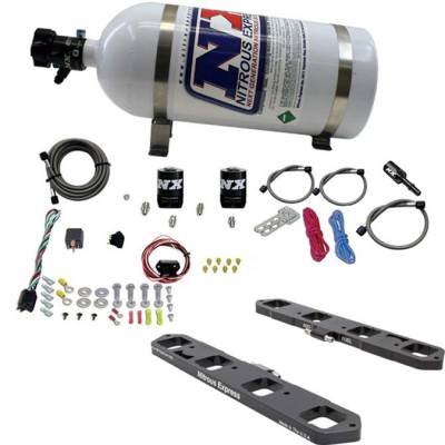 Nitrous Express - Nitrous Express 20958-10 Direct Port Plate System w/10lb Bottle for Hemi