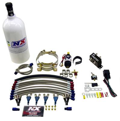 Nitrous Express - Nitrous Express 61028-1.0P FOUR CYLINDER "PROTON" System W 1.0LB Bottle 1.0LB