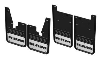 Gatorback - Gatorback 12" Black Front/Rear Mud Flap Set for Ram 2500/3500 GCR37K-RT