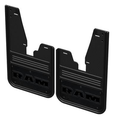 Gatorback - Gatorback 12" Black Front Mud Flaps for Ram Pickups GCR31F-RTA