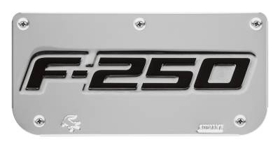 Gatorback - Gatorback Replacement 12" Mud Flap Plate Stainless F250 Logo GB755636