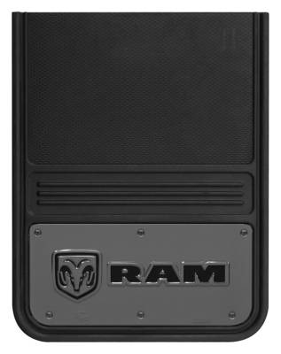 Gatorback - Gatorback 14"x18" Universal Black Mud Flaps for Ram Head Logo GM1418RH