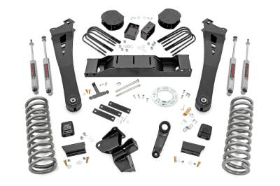 Rough Country Suspension Systems - Rough Country 38430 5" Suspension Lift Kit for 19-24 Ram 3500 4WD Diesel