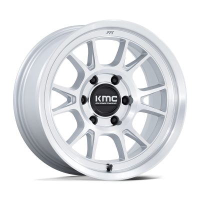 KMC - KMC Wheels KM729 RANGE 17x8.5 6x120 -10mm Silver/Machined KM729DX17857710N