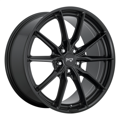 Niche 1PC - Niche Wheels M238 RAINIER 18x8 5x4.5 25mm Matte Black M238188065+25