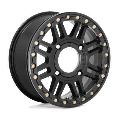 KMC Powersports - KMC Wheels KS250 CAGE BEADLOCK 15x6 4x156 38mm Stain Black KS25056044738