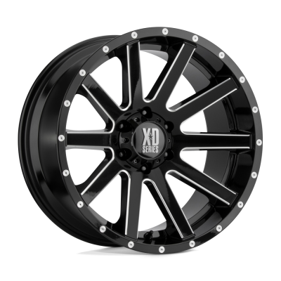 XD - XD Wheels XD818 HEIST 20x10 5x5.5 -24mm Gloss Black/Milled XD81821085324N