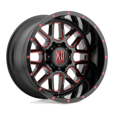XD - XD Wheels XD820 GRENADE 20x10 5x5.0 -24mm Satin Black/Milled XD82021050924NRC