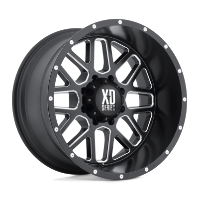 XD - XD Wheels XD820 GRENADE 20x9 5x5.0 0mm Satin Black/Milled XD82029050900