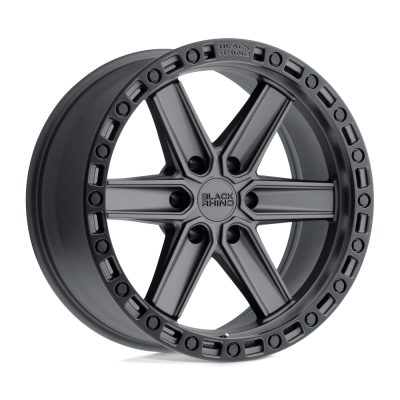Black Rhino Hard Alloys - Black Rhino Wheels HENDERSON 20x9.5 6x135 0mm Gun Black/Black 2095HDS006135G87