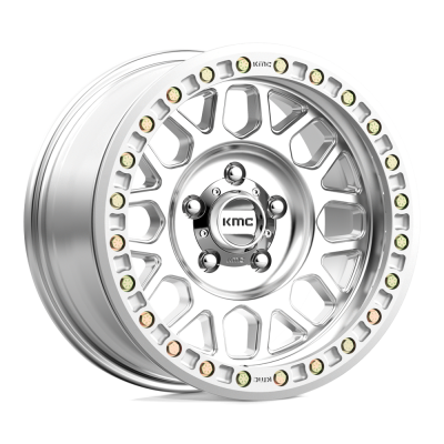 KMC - KMC Wheels KM234 GRENADE DESERT BEADLOCK 20x9 8x6.5 -12mm Silver KM23429080512N