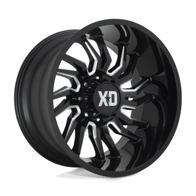 XD - XD Wheels XD858 TENSION 22x10 8x6.5 -18mm Gloss Black/Milled XD85822080318N