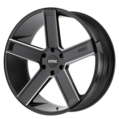 KMC - KMC Wheels KM702 DUECE 22x9 6x135 15mm Satin Black/Milled KM70222963915