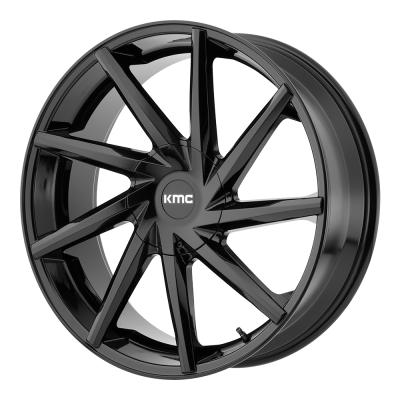 KMC - KMC Wheels KM705 BURST 22x9 6x5.0 30mm Gloss Black KM70522965330