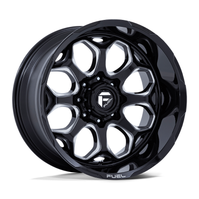 Fuel 1PC - Fuel Off Road FC862 SCEPTER 22x12 6x135 -44mm Black/Milled FC862BE22126344N