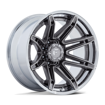 Fuel 1PC - Fuel Off Road FC401 BRAWL 24x12 6x135 -44mm Platinum/Chrome FC401AP24126344N
