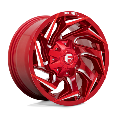 Fuel 1PC - Fuel Off Road D754 REACTION 24x12 8x180 -44mm Candy Red/Milled D75424201847