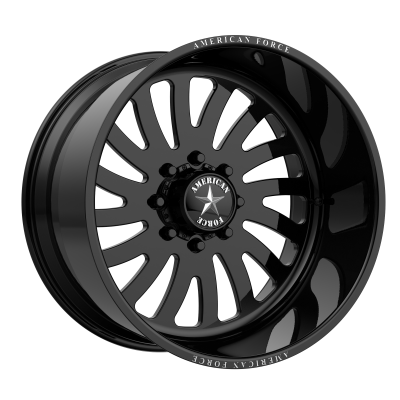 American Force - American Force AFW 74 OCTANE SS 24x11 8x170 0mm Black/Machined AFTM74LF25-2-20