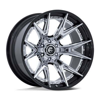 Fuel 1PC - Fuel Off Road FC402 CATALYST 22x12 6x5.5 -44mm Chrome/Black FC402PB22126844N