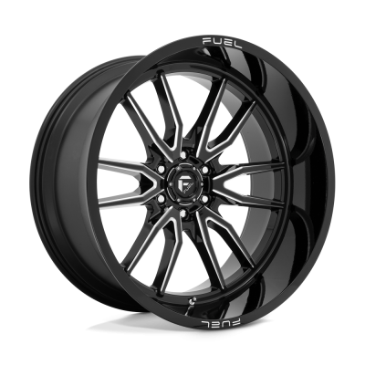 Fuel 1PC - Fuel Off Road D761 CLASH 24x12 6x135 -44mm Gloss Black/Milled D76124208947