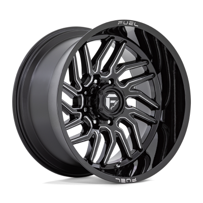 Fuel 1PC - Fuel Off Road D807 HURRICANE 20x9 8x6.5 20mm Gloss Black/Milled D80720908257