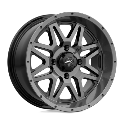 MSA Offroad Wheels - MSA Wheels M26-04737 M26 VIBE 14x7 4x137 0mm Dark Tint