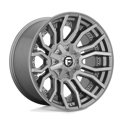 Fuel 1PC - Fuel Off Road D71320008247 D713 Rage Platinum 20x10 8x6.5 -18mm Gunmetal