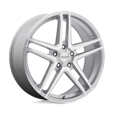 American Racing - American Racing AR907 16x7 5x112 40mm Silver/Machined AR90767056440