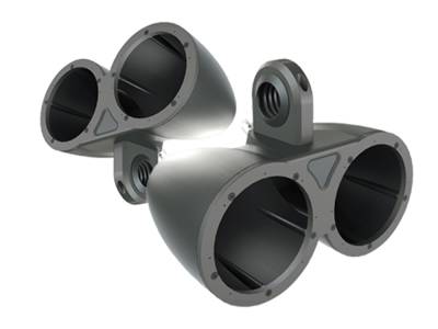 Kicker - Kicker 12KMTED KMTED 6.5" Empty Dual Speaker Pod Enclosures Black Pair