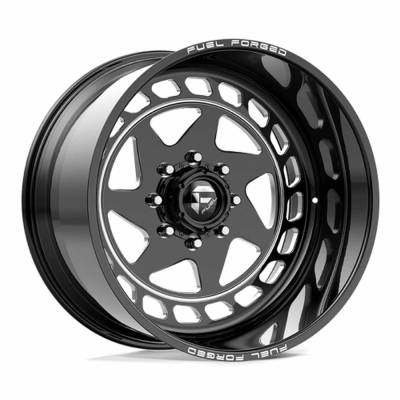 Fuel Forged - Fuel Off Road FF117 22x10 4x137 -25mm Gloss Black/Milled FFGFF117LE86-5-34