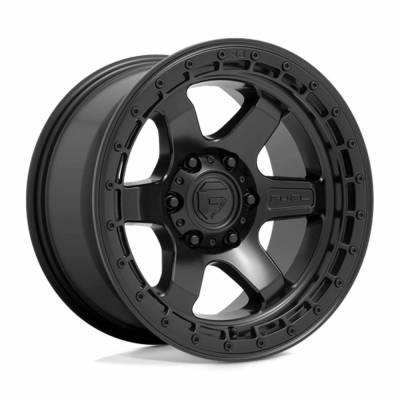 Fuel 1PC - Fuel Off Road D750 BLOCK 18x9 6x4.5 1mm Matte Black/Black D75018908750