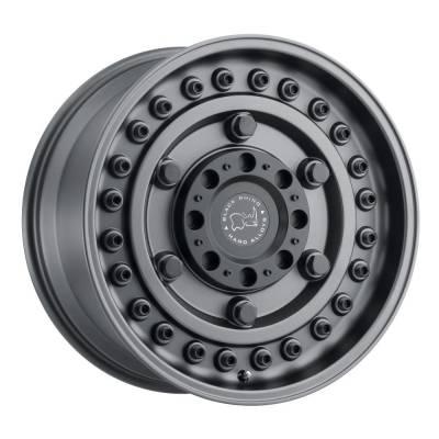 Black Rhino Hard Alloys - Black Rhino Hard Alloys ARMORY 20x9.5 BLANK 6mm Gun Black 2095ARY060000G72