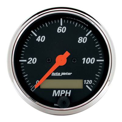 AutoMeter - AutoMeter 1487 Designer Black Speedometer Gauge 3-1/8" Electric Programmable