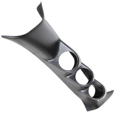 AutoMeter - AutoMeter 22619 2-1/16" Triple Pod Pillar Black for 03-06 Lancer