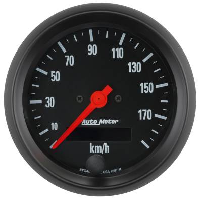 AutoMeter - AutoMeter 2687-M Z-Series Electric Programmable Speedometer 3-3/8" 190KM/H
