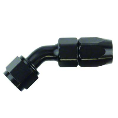 SpeedFx - SpeedFX 511045BK Hose End Full Swivel -10AN 45-DEG Black Aluminum EACH