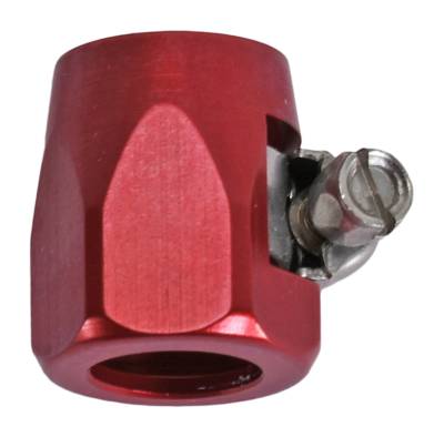 SpeedFx - SpeedFX 590006RED Hose End Fitting Socket -6AN Hose Socket w/Clamp Red Alum
