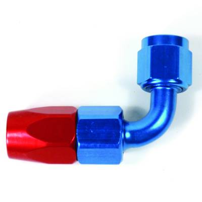 SpeedFx - SpeedFX 511290 Hose End Fitting -12AN 90-DEG Red/Blue Aluminum EACH