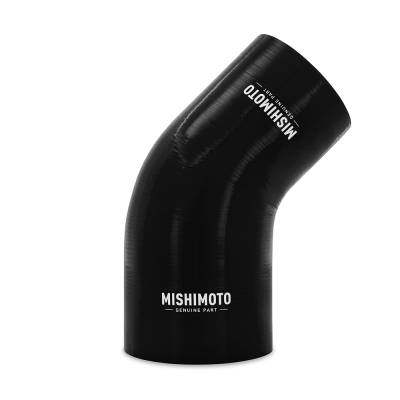 Mishimoto - Mishimoto MMCP-R45-30375BK 45Deg Silicone Transition Coupler 3.00"-3.75" Black