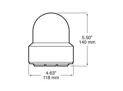 Peterson - Peterson V768A 12-24V Amber Strobe Light Magnetic Mount